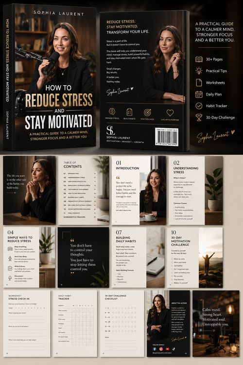 A Practical Guide to a Calmer Mind, Stronger Focus & a Better You  By Sophia Laurent